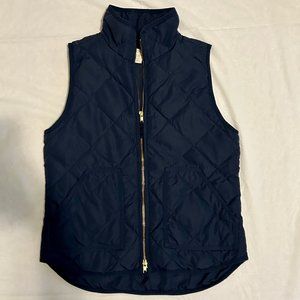 J. Crew Women's Navy Puffer Vest Size Small